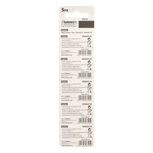 Install Bay CR2025 Lithium 3 Volt Battery 2.5MM - Package of 5