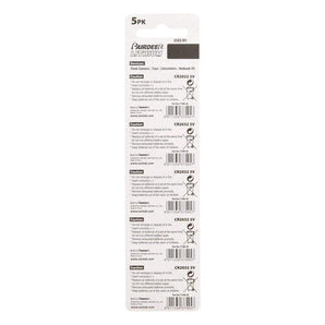 Install Bay CR2032 Lithium 3 Volt Battery 3.2MM - Package of 5