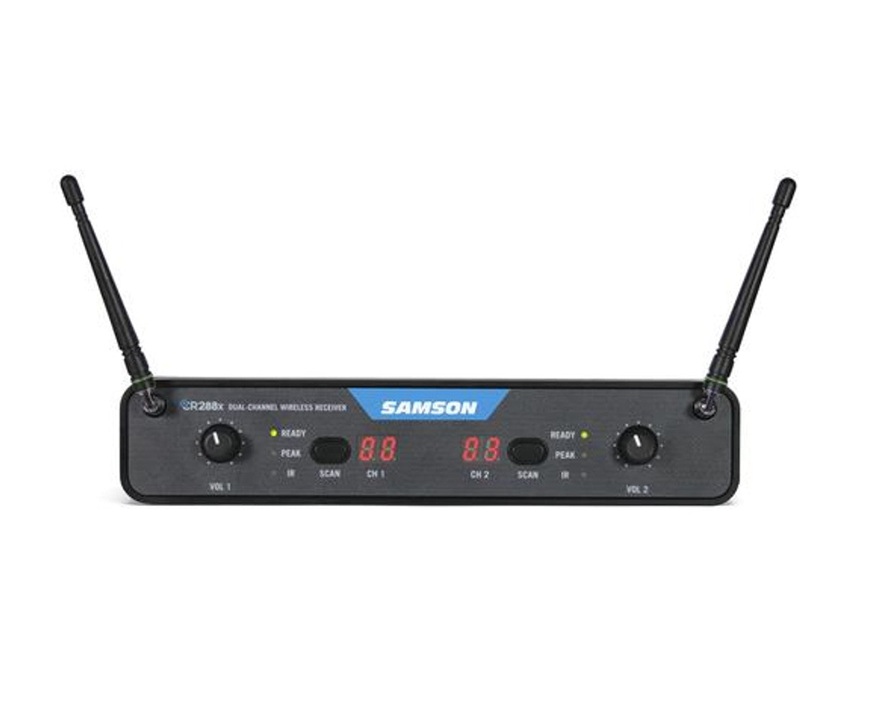 Samson SWC288XHQ8-K Handheld Dual-Channel Rackmount Wireless Microphone System