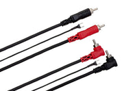 Thumbnail for Hosa CRA-201PB Stereo Interconnect Dual RCA to Dual Piggyback RCA Cable - 3.3 foot