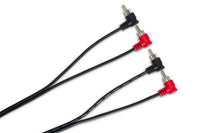 Thumbnail for Hosa CRA-202RR Stereo Interconnect Dual Right Angle RCA to Dual Right Angle RCA Cable - 6 foot