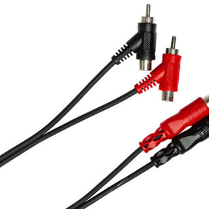 Hosa CRA-202PB Stereo Interconnect Dual RCA to Dual Piggyback RCA Cable - 6.6 foot