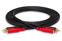 Thumbnail for Hosa CRA-202R Stereo Interconnect Dual RCA to Dual Right Angle RCA Cable - 6.6 foot
