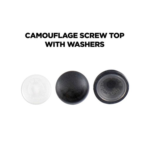 Install Bay CSC Camouflage Screw Top Black - Package of 100