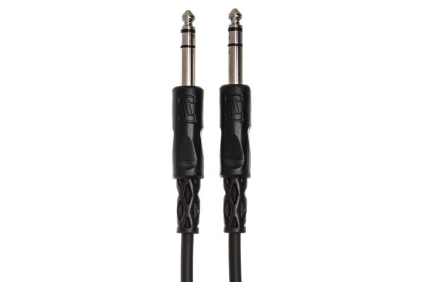 Hosa CSS-103R Balanced Interconnect Cable - 1/4-inch TRS Male to Right Angle 1/4-inch TRS Male - 3 foot