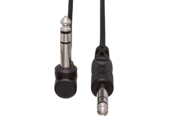 Hosa CSS-105RR Balanced Interconnect Cable - Right Angle 1/4-inch TRS Male to Right Angle 1/4-inch TRS Male - 5 foot