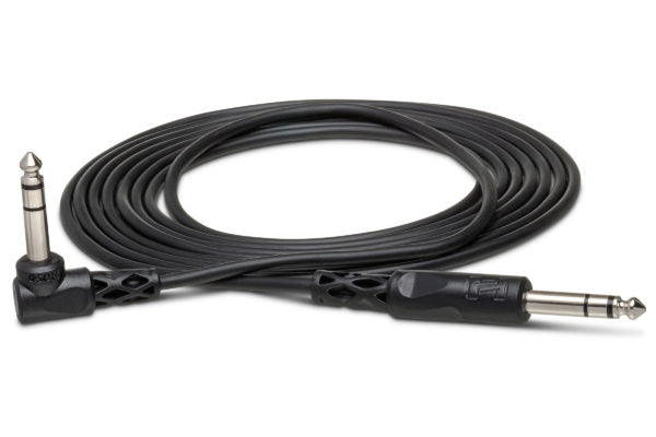 Hosa CSS-105RR Balanced Interconnect Cable - Right Angle 1/4-inch TRS Male to Right Angle 1/4-inch TRS Male - 5 foot