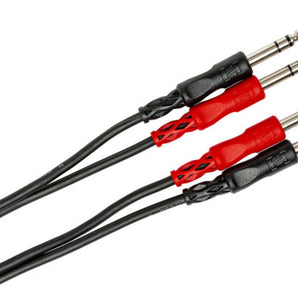 Hosa CSS-203 Stereo Interconnect Dual 1/4-inch TRS Male to Dual 1/4-inch TRS Male Cable - 9.9 foot