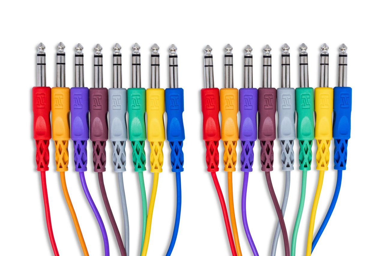 Hosa CSS-807 8-channel 1/4-inch TRS Male Snake - 23.1 foot