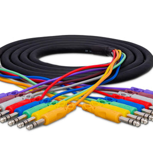 Hosa CSS-807 8-channel 1/4-inch TRS Male Snake - 23.1 foot