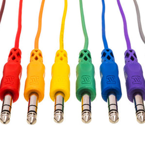 Hosa CSS-890 1/4-inch TRS Male to 1/4-inch TRS Male Patch Cable 8-pack - 3 foot (Various Colors)