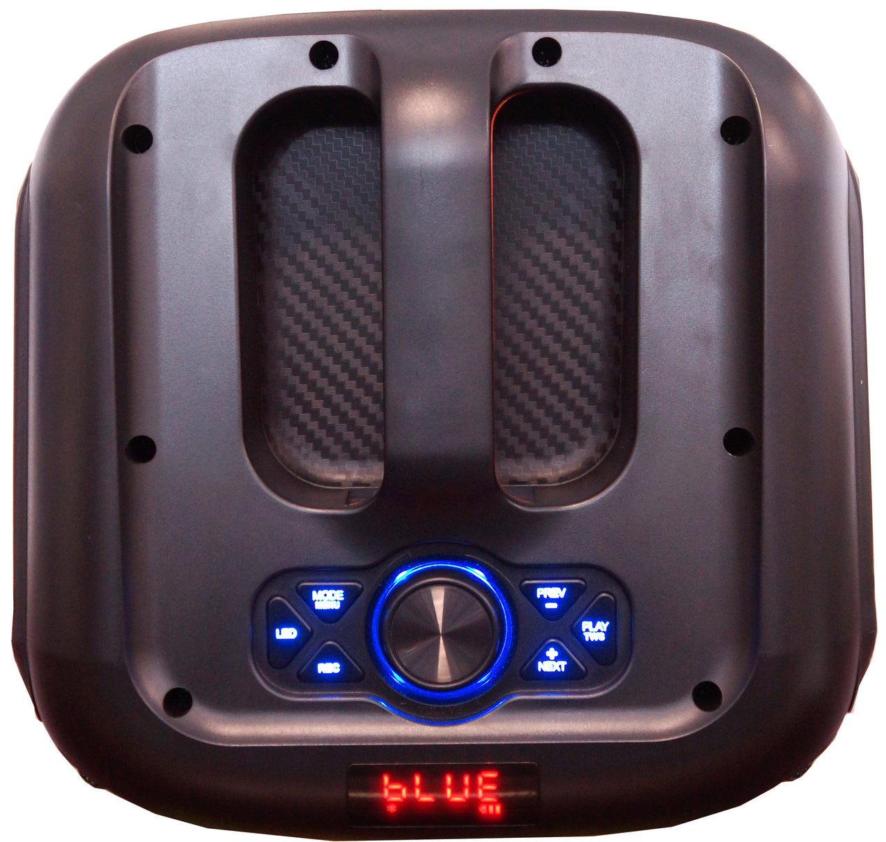 MR DJ CUBE8 8" Rechargeable Portable Bluetooth Karaoke Speaker with Party Flame Lights Microphone TWS USB FM Radio