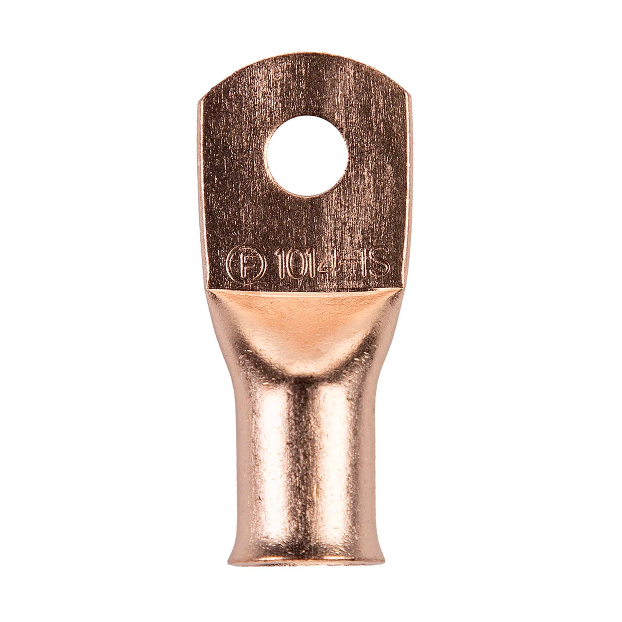 Install Bay CUR1014 Copper Uninsulated Ring Terminal 1/0 Gauge 1/4" 5/PK