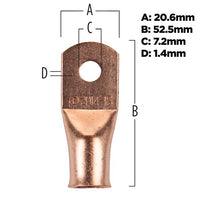 Thumbnail for Install Bay CUR2014 Copper Uninsulated Ring Terminal 2/0 Gauge 1/4