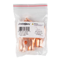Thumbnail for Install Bay CUR2014 Copper Uninsulated Ring Terminal 2/0 Gauge 1/4