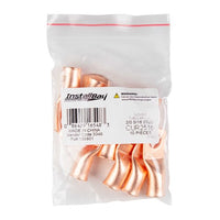 Thumbnail for Install Bay CUR2516 Copper Uninsulated Ring Terminal 2 Gauge 5/16 Inch 10 Pack