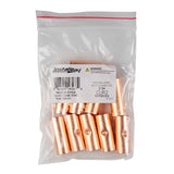 Package of 10 Install Bay CUR2 copper uninsulated butt connector 2 gauge connectors.