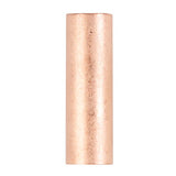 Close-up of Install Bay CUR4 copper uninsulated butt connector, showcasing its design, suitable for 4 gauge wiring.
