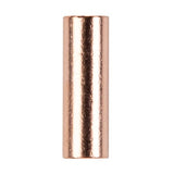 Install Bay CUR6 Copper Uninsulated Butt Connector 6 Gauge, product image showing uninsulated butt connector.