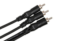 Thumbnail for Hosa CYA-103 Y Cable - RCA Male to Dual RCA Male - 3 foot
