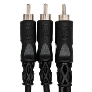 Hosa CYA-103 Y Cable - RCA Male to Dual RCA Male - 3 foot