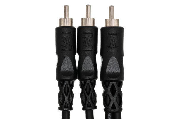 Hosa CYA-103 Y Cable - RCA Male to Dual RCA Male - 3 foot