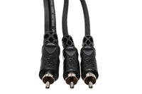 Thumbnail for Hosa CYA-103 Y Cable - RCA Male to Dual RCA Male - 3 foot