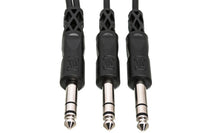Thumbnail for Hosa CYS-103 Y Cable - 1/4-inch TRS Male to Dual 1/4-inch TRS Male - 3 foot