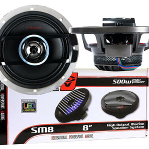 Cerwin Vega SM8 RPM Stroker 8" 2-Way Marine Coaxial Speakers