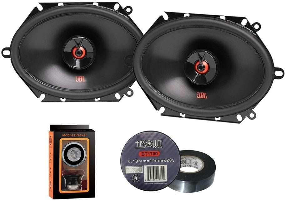 JBL Club 8622F 360W 6x8" Club Series 2-way Coaxial Speakers Bundle