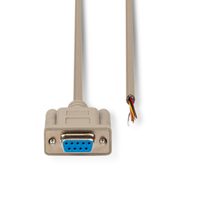 Hosa DBK-102B-BULK DB9 Serial Female to Bare Wire Cable - Integrate RS-232/DE9 Devices - 3-Foot