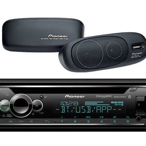 Pioneer DEH-S6220BS 1-DIN In-Dash CD/DM Bluetooth, TS-X200 Surface Mount Speaker