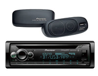 Thumbnail for Pioneer DEH-S6220BS 1-DIN In-Dash CD/DM Bluetooth, TS-X200 Surface Mount Speaker