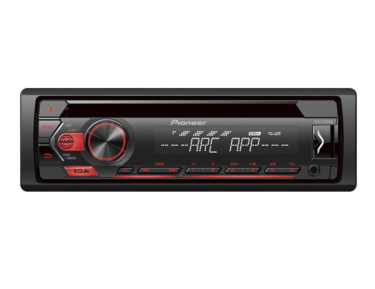 Pioneer DEH-S1200UB Single 1 DIN CD MP3 Player & magnetic phone holder