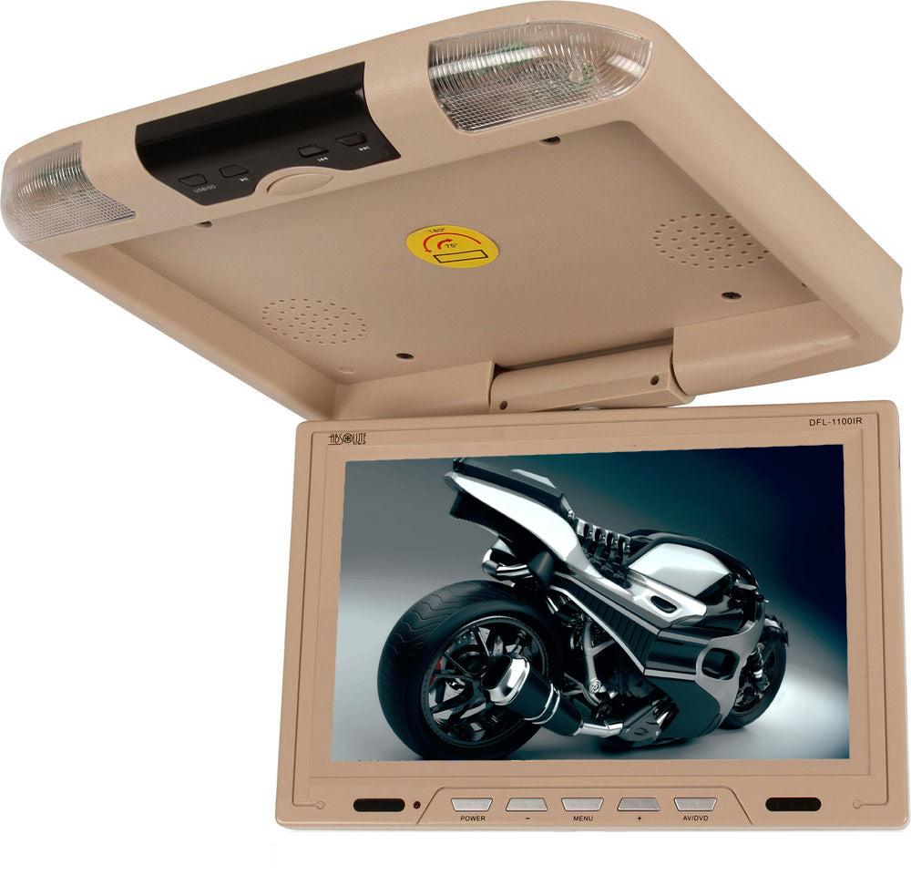 Roof Mount Car Flipdown Monitors–DVD & LCD Display – absoluteusa