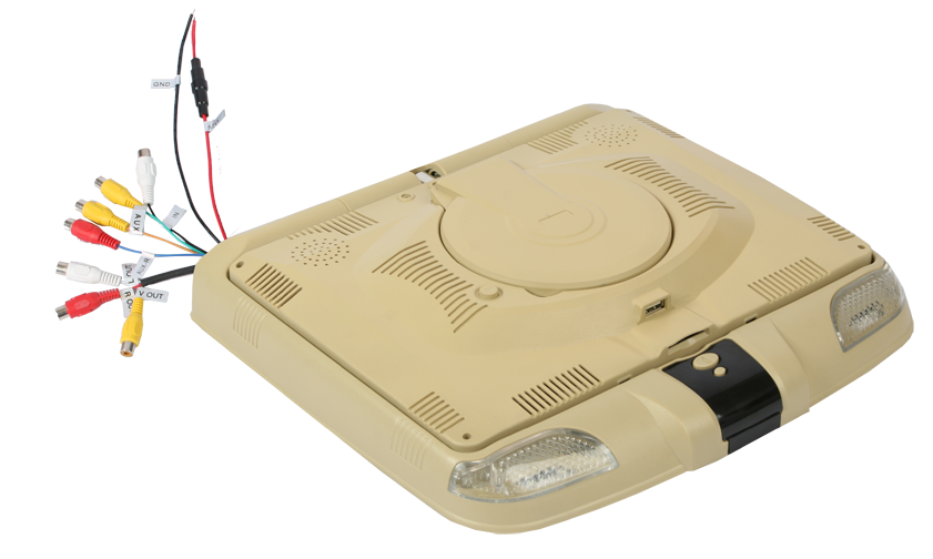 Absolute DFL1250IRC Cream 12.1" DVD Flip Down TFT LCD Monitor