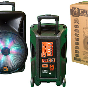 MR DJ DJ12BAT+ 12" Portable Bluetooth Speaker