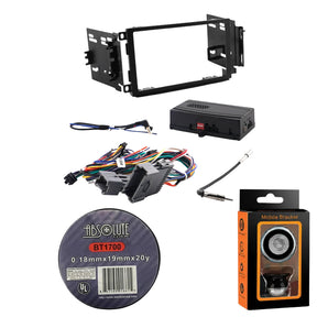 Crux DKGM-15 OnStar Radio Replacement interface w/ SWC Retention, video switcher & Double Din Dash Kit for GM Class II Vehicles 2003 – 2013