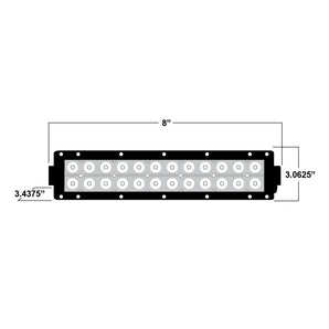 Daytona Lights DL-DR8 8" Dual Row LED Lightbar