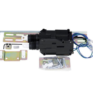 Install Bay DLA-CK2 cable style actuator 2 door kit components including actuator and installation hardware.