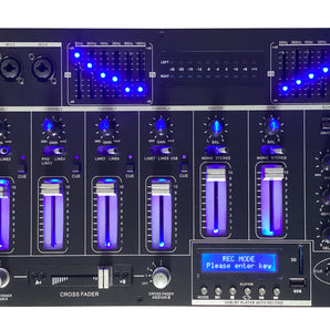 MR DJ DM8888 6 Channel 19" DJ Mixer Wireless Connection BT USB SD Slot & Audio Effect