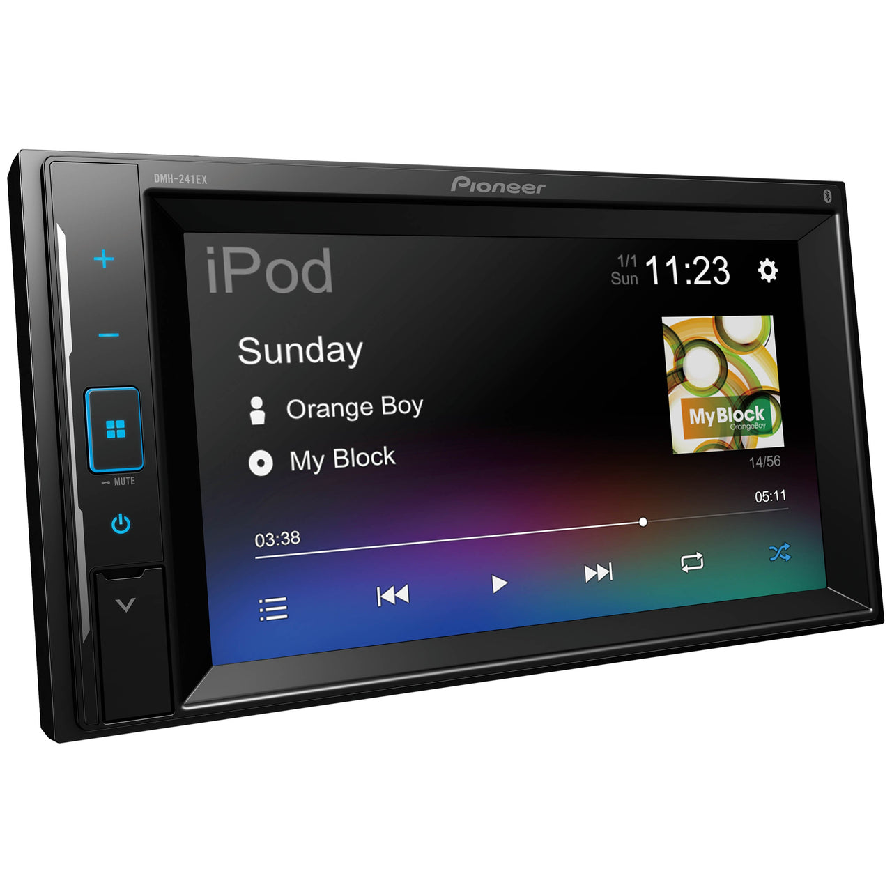 Pioneer DMH-241EX  Touchscreen Digital Media Receiver with Bluetooth + License Plate Backup Camera