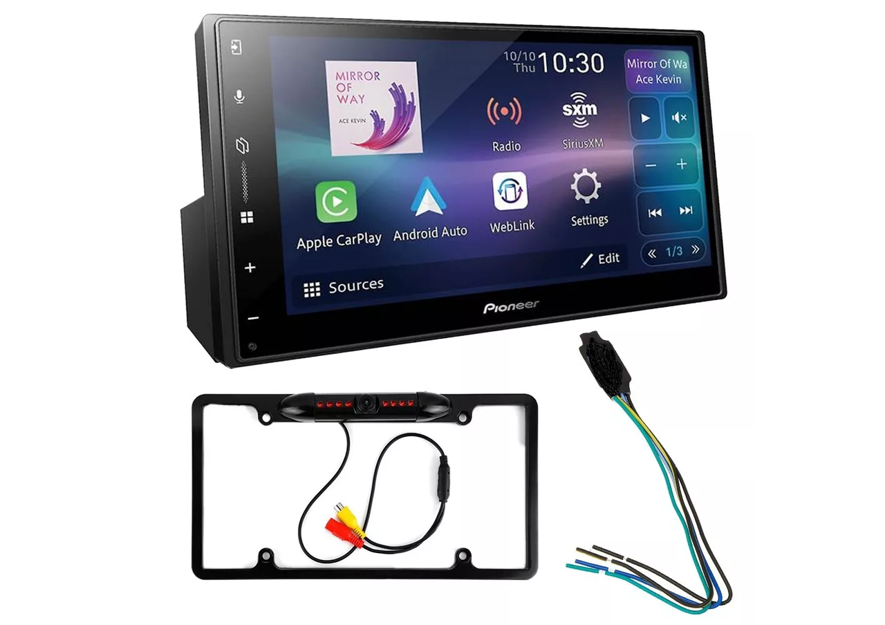 Pioneer DMH-W3050NEX 6.8" Indash Media Receiver CarPlay Android Auto + Camera + bypass