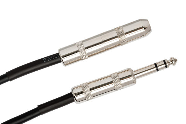 Hosa DOC-106 1/4" Male TRS to 1/4" Female TS Insert Adapter Cable