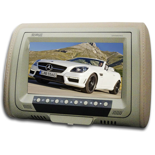 Absolute DPH-980PKGC 9.5" Pair Cream Headrest TFT/LCD Monitor DVD/USB/SD Package