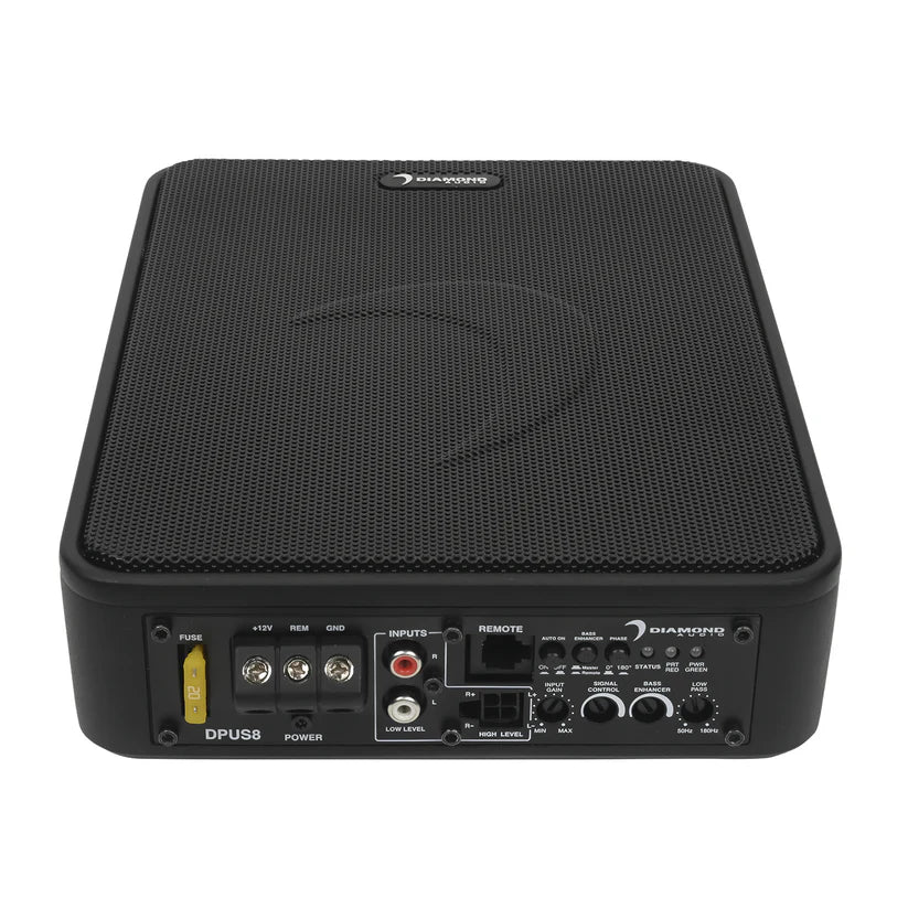 Diamond Audio DPUS8 DMD Series 8" Active Slim Subwoofer w/Bass Enhancement