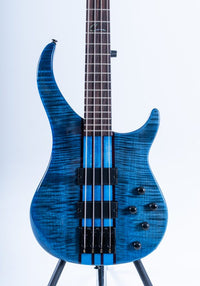 Thumbnail for Peavey Cirrus® 4 Flame Maple 35S Trans Blue 35S Bass Guitar