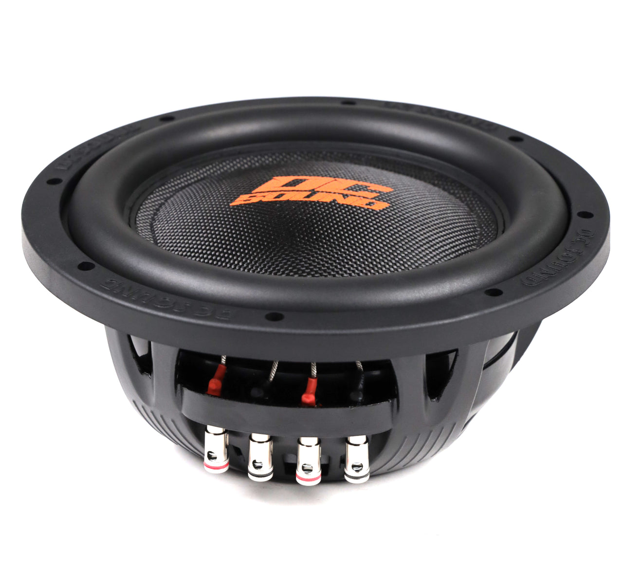 2 DC Sound DSW2000 10" Shallow-Mount Subwoofer 2000W DVC + Ported Enclosure Box