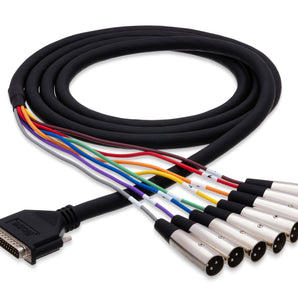 Hosa DTM-803 8-channel DB25 to XLR Male Snake 9.9 foot