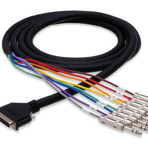Hosa DTP-804 8-channel DB25 to 1/4 inch TRS Snake 13.2 foot